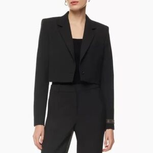 Aritzia Black Cropped Blazer